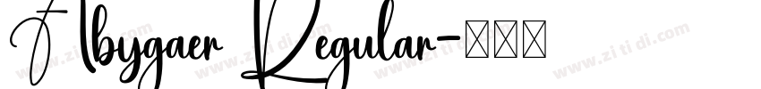 Abygaer Regular字体转换